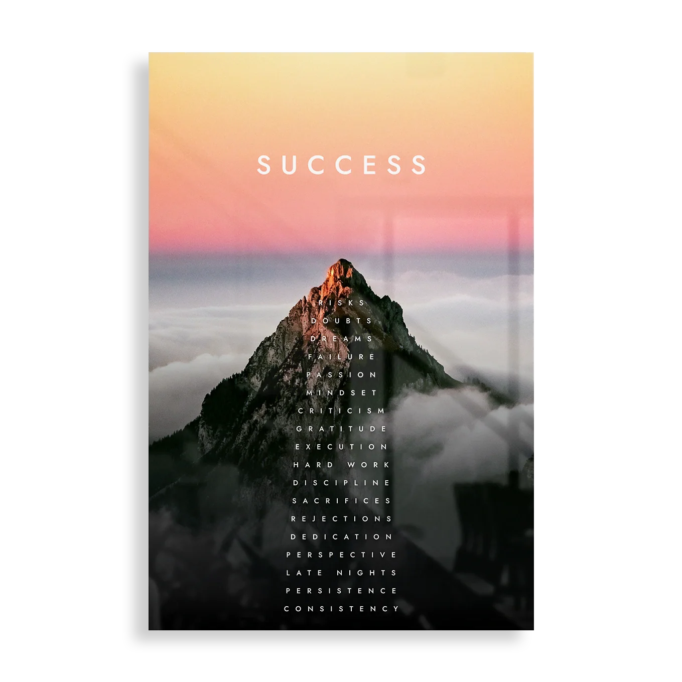 Success Plakat i Metal