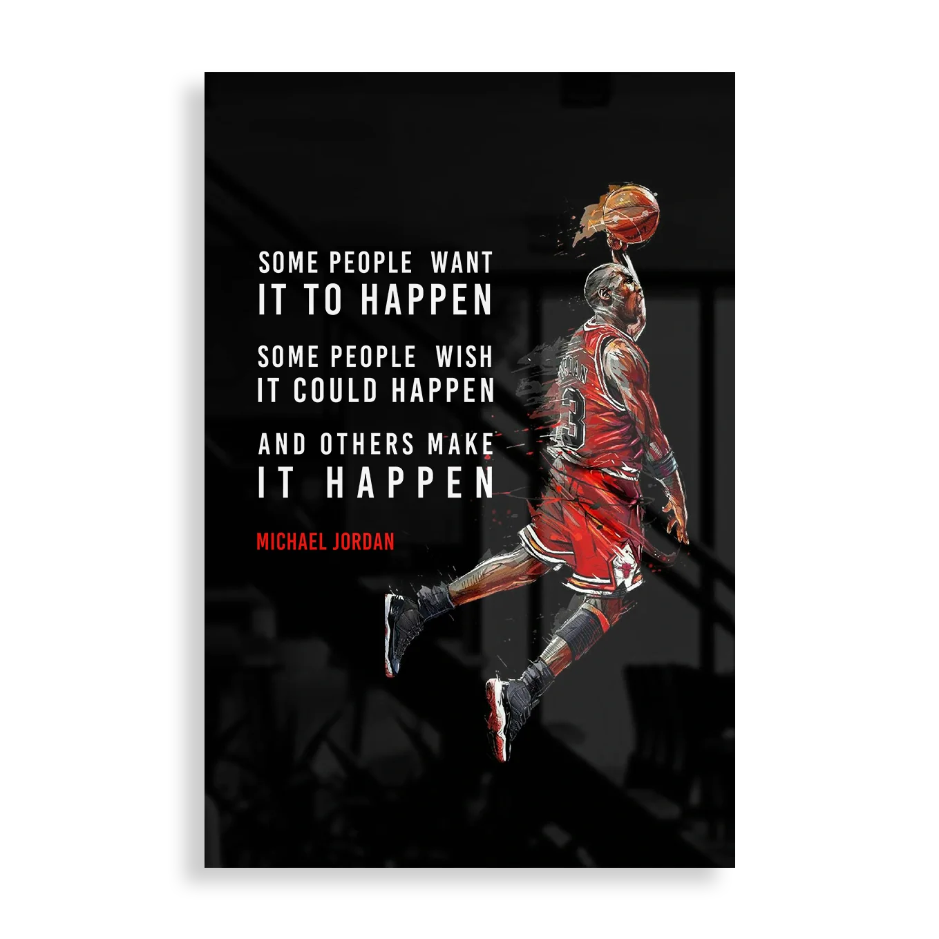 Michael Jordan Quote - Motivation plakat 