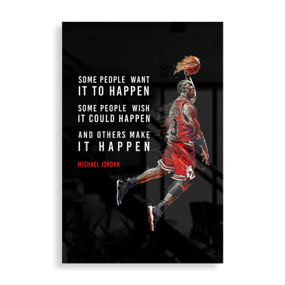 Michael Jordan Quote - Motivation plakat 