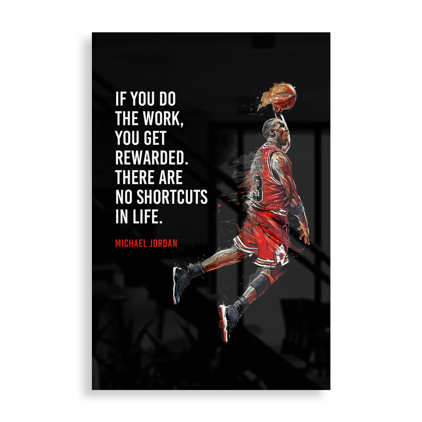 Michael Jordan Quote - Motivation plakat