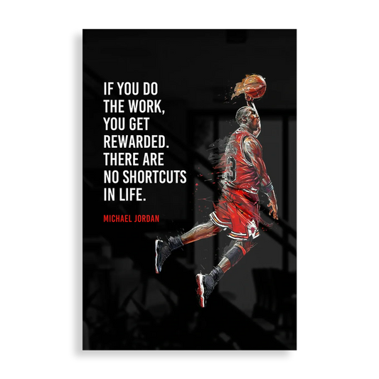 Michael Jordan Quote - Motivation plakat
