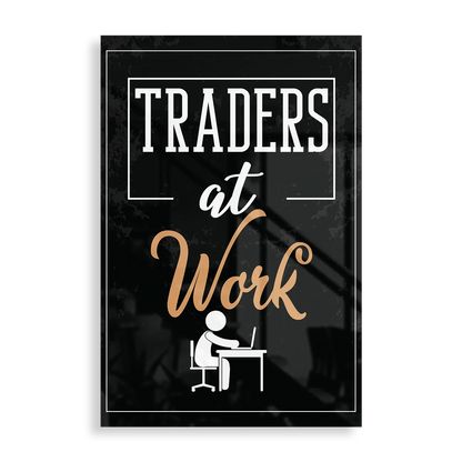 Traders At Work - Motivation plakat