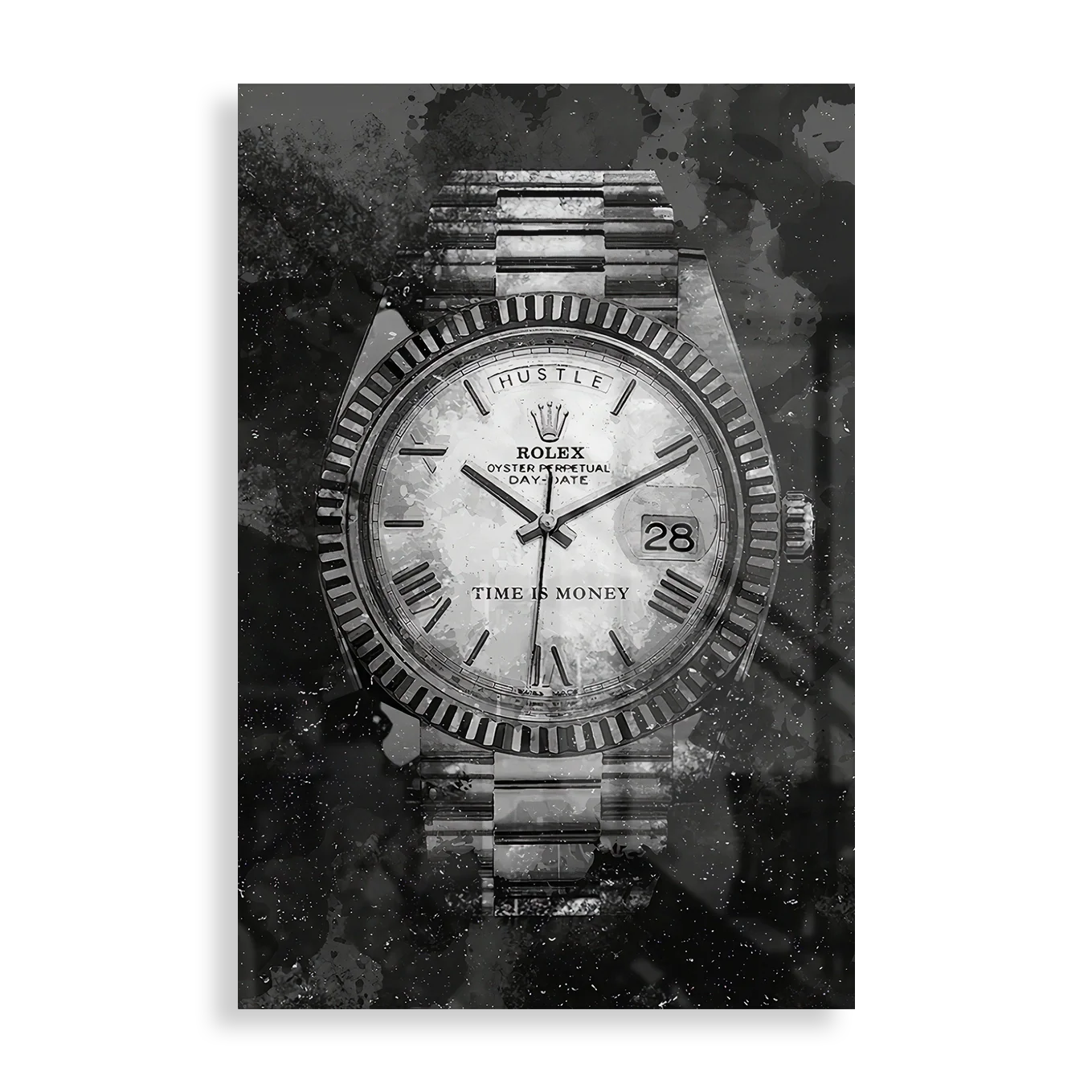 Time is money plakat i metal