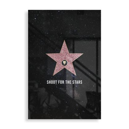 Shoot for the stars - Motivation plakat