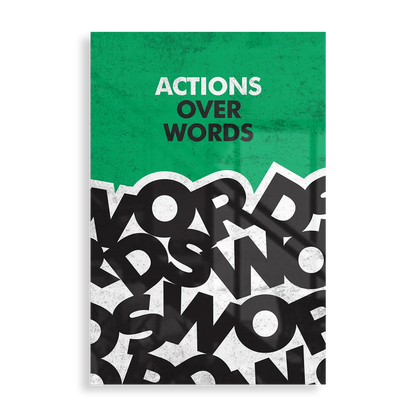 Actions over words - Motivation plakat