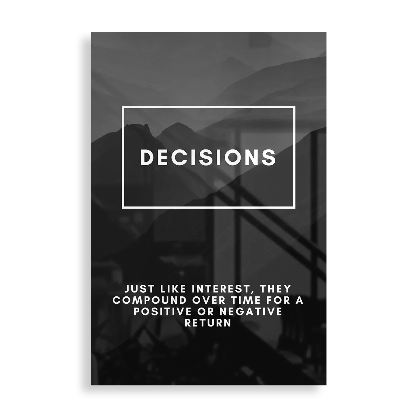 Decisions - Metal Print Poster