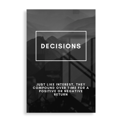 Decisions - Metal Print Poster