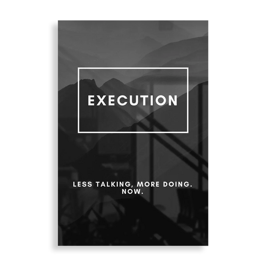 Execution plakat i metal